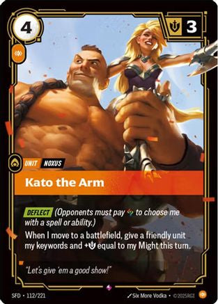 Kato the Arm (112/221) - Spiritforged Foil | Grognard Games