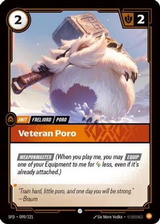 Veteran Poro (099/221) - Spiritforged Foil | Grognard Games