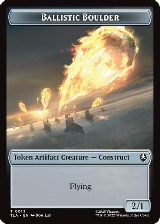 Ballistic Boulder // Food (0019) Double-Sided Token (TLA-13 // 19) - Avatar: The Last Airbender Foil | Grognard Games