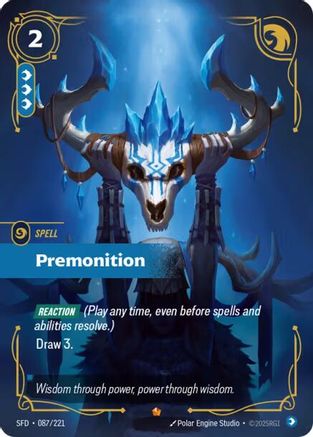 Premonition (087/221) - Spiritforged Foil | Grognard Games