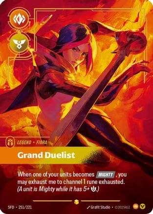 Fiora - Grand Duelist (Overnumbered) (251/221) - Spiritforged Foil | Grognard Games