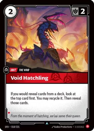 Void Hatchling (018/221) - Spiritforged | Grognard Games
