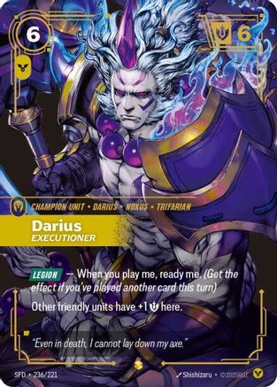 Darius - Executioner (Overnumbered) (236/221) - Spiritforged Foil | Grognard Games