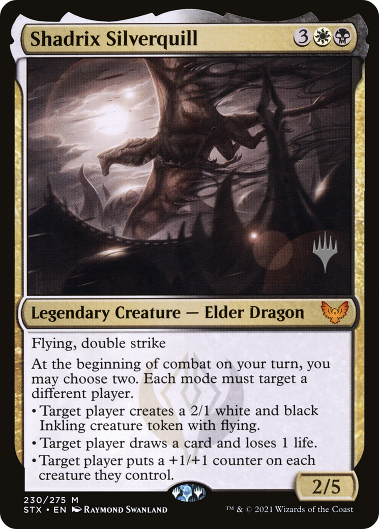 Shadrix Silverquill (Promo Pack) [Strixhaven: School of Mages Promos] | Grognard Games
