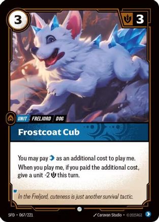 Frostcoat Cub (067/221) - Spiritforged Foil | Grognard Games