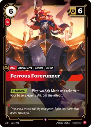 Ferrous Forerunner (021/221) - Spiritforged Foil | Grognard Games