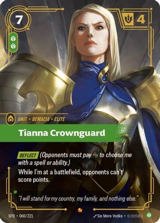 Tianna Crownguard (060/221) - Spiritforged Foil | Grognard Games