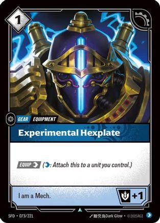 Experimental Hexplate (073/221) - Spiritforged | Grognard Games