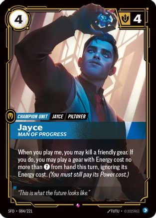 Jayce - Man of Progress (084/221) - Spiritforged Foil | Grognard Games