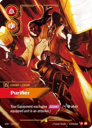 Lucian - Purifier (Overnumbered) (241/221) - Spiritforged Foil | Grognard Games
