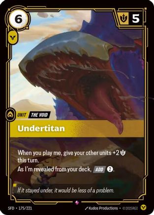 Undertitan (175/221) - Spiritforged Foil | Grognard Games