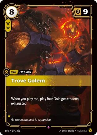 Trove Golem (174/221) - Spiritforged Foil | Grognard Games