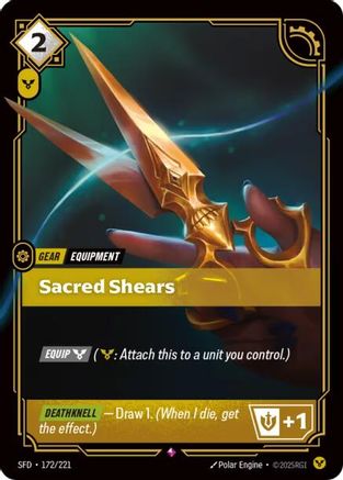 Sacred Shears (172/221) - Spiritforged Foil | Grognard Games