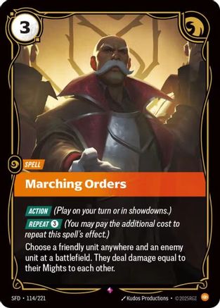 Marching Orders (114/221) - Spiritforged Foil | Grognard Games