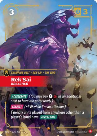 Rek'Sai - Breacher (029/221) - Spiritforged | Grognard Games