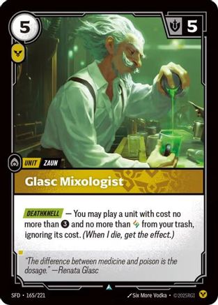 Glasc Mixologist (165/221) - Spiritforged Foil | Grognard Games