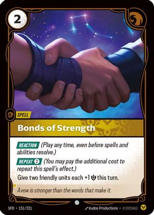 Bonds of Strength (151/221) - Spiritforged | Grognard Games