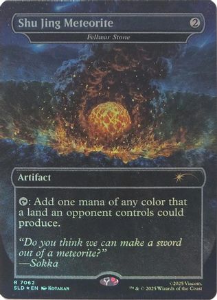Shu Jing Meteorite - Fellwar Stone (Rainbow Foil) (SLD-7062) - Secret Lair Drop Series Foil | Grognard Games