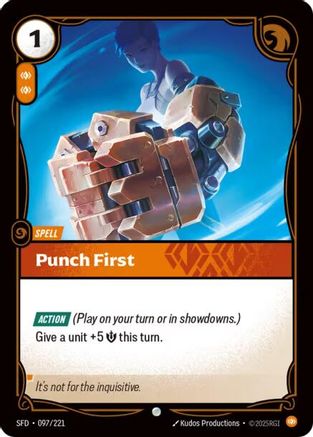 Punch First (097/221) - Spiritforged | Grognard Games