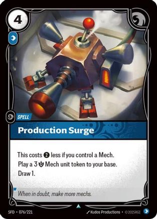 Production Surge (076/221) - Spiritforged Foil | Grognard Games