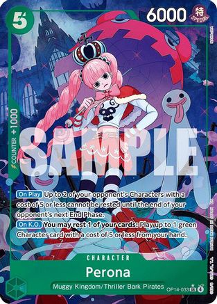 Perona - OP14-033 (Alternate Art) (OP14-033) - The Azure Sea's Seven Foil | Grognard Games