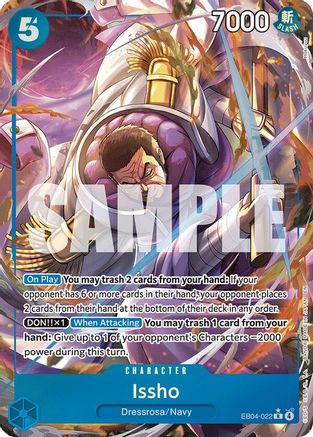 Issho - EB04-022 (Alternate Art) (EB04-022) - The Azure Sea's Seven Foil | Grognard Games