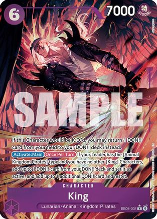 King (Alternate Art) (EB04-031) - The Azure Sea's Seven Foil | Grognard Games