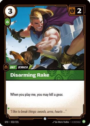 Disarming Rake (032/221) - Spiritforged | Grognard Games