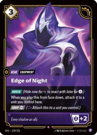 Edge of Night (139/221) - Spiritforged Foil | Grognard Games