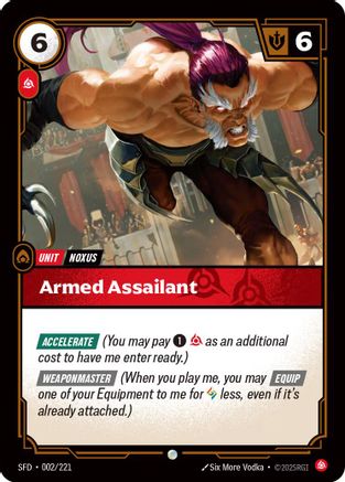 Armed Assailant (002/221) - Spiritforged | Grognard Games