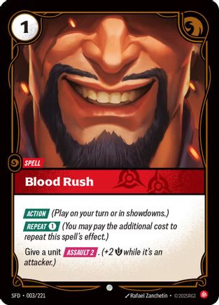 Blood Rush (003/221) - Spiritforged | Grognard Games