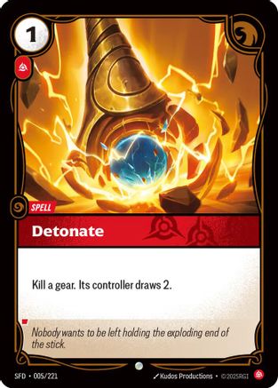 Detonate (005/221) - Spiritforged Foil | Grognard Games