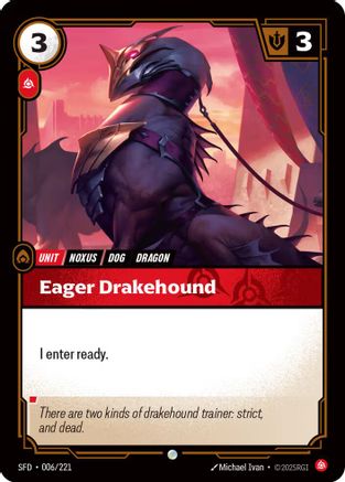 Eager Drakehound (006/221) - Spiritforged | Grognard Games