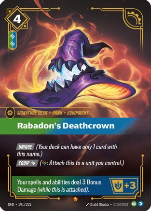 Rabadon's Deathcrown (191/221) - Spiritforged Foil | Grognard Games