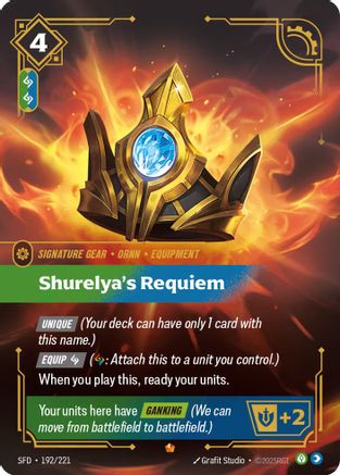 Shurelya's Requiem (192/221) - Spiritforged Foil | Grognard Games