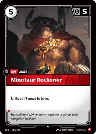Minotaur Reckoner (014/221) - Spiritforged | Grognard Games