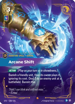 Arcane Shift (200/221) - Spiritforged Foil | Grognard Games