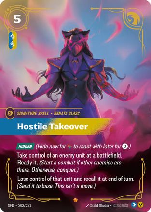 Hostile Takeover (202/221) - Spiritforged Foil | Grognard Games