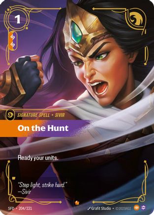 On the Hunt (204/221) - Spiritforged Foil | Grognard Games