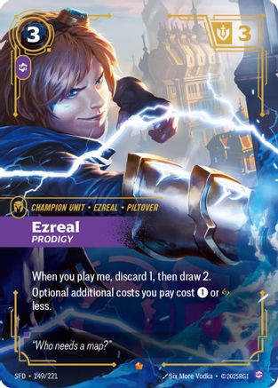 Ezreal - Prodigy (149/221) - Spiritforged Foil | Grognard Games