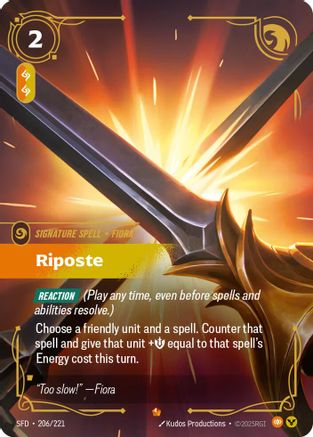Riposte (206/221) - Spiritforged Foil | Grognard Games