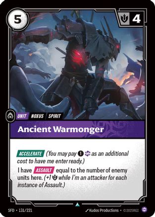 Ancient Warmonger (131/221) - Spiritforged | Grognard Games