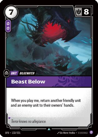 Beast Below (132/221) - Spiritforged Foil | Grognard Games