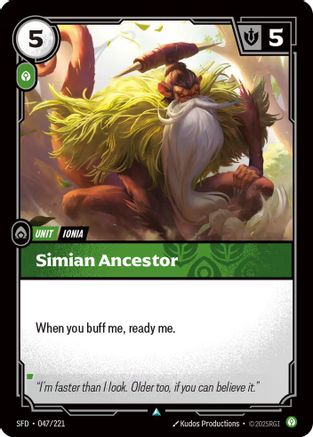 Simian Ancestor (047/221) - Spiritforged Foil | Grognard Games