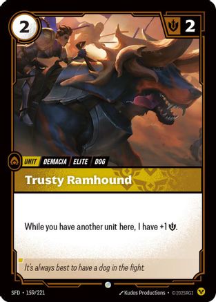 Trusty Ramhound (159/221) - Spiritforged Foil | Grognard Games