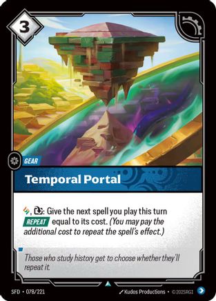 Temporal Portal (078/221) - Spiritforged | Grognard Games