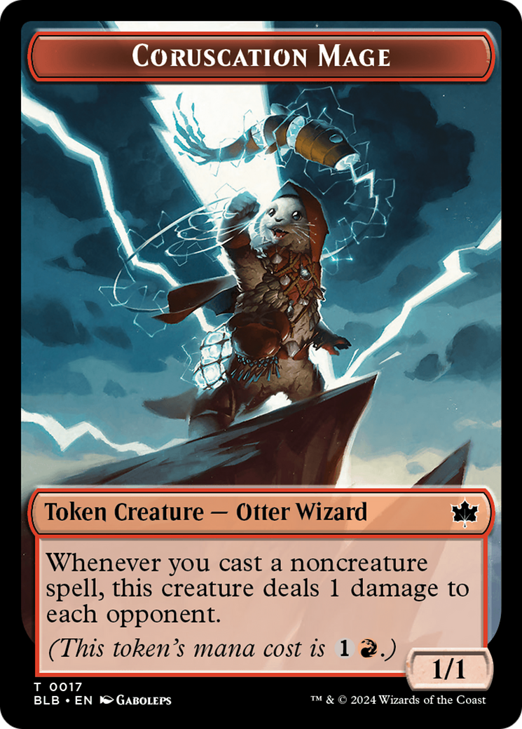Coruscation Mage (BLB-017) - Bloomburrow Tokens | Grognard Games