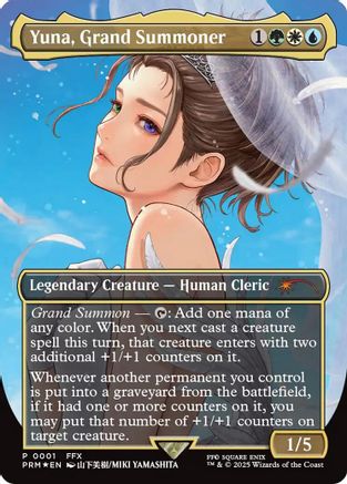 Yuna, Grand Summoner (Borderless) (WPN-001) - WPN & Gateway Promos Foil | Grognard Games