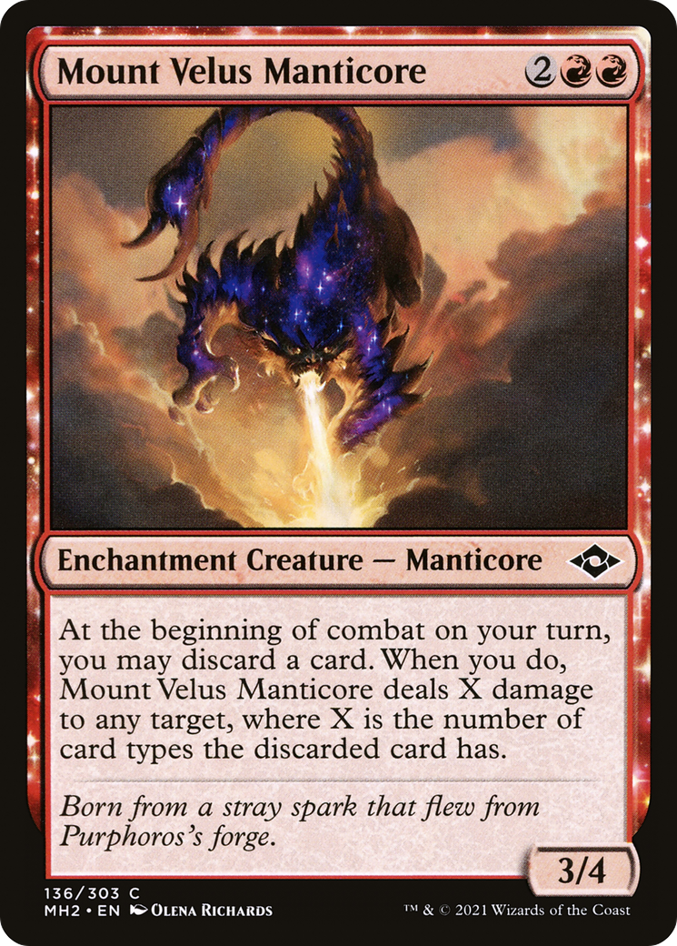 Mount Velus Manticore [Modern Horizons 2] | Grognard Games