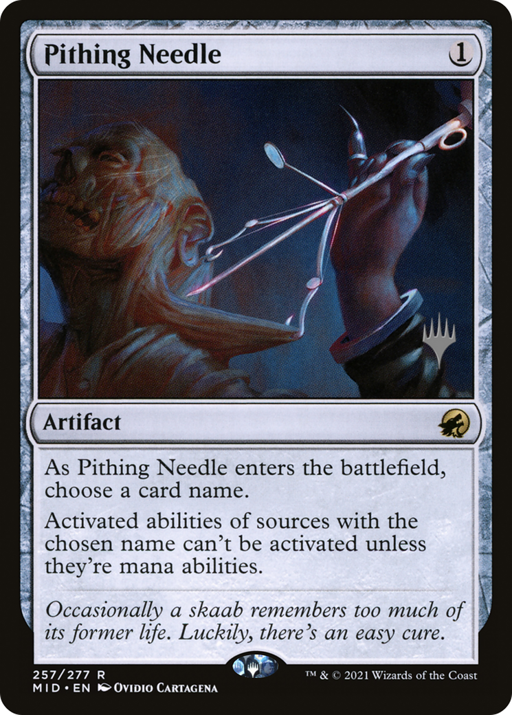 Pithing Needle (Promo Pack) [Innistrad: Midnight Hunt Promos] | Grognard Games